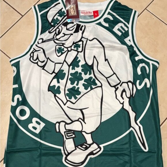 Boston Celtics Larry Bird # 33 Jersey Green/White , Unisex - Picture 4 of 12